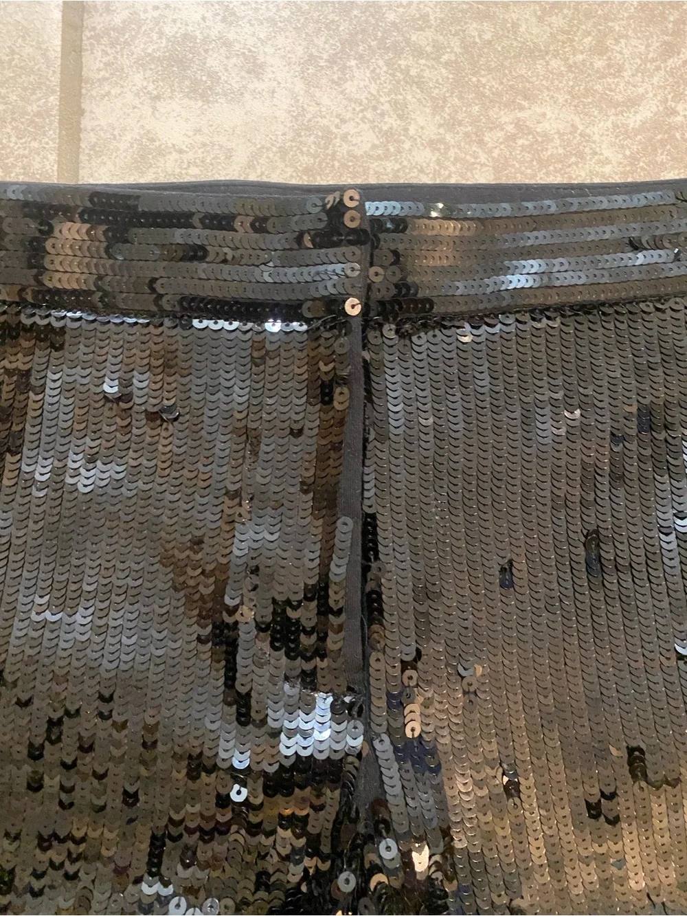 Express Black Sequin Bike Shorts Hot Pants Size 10